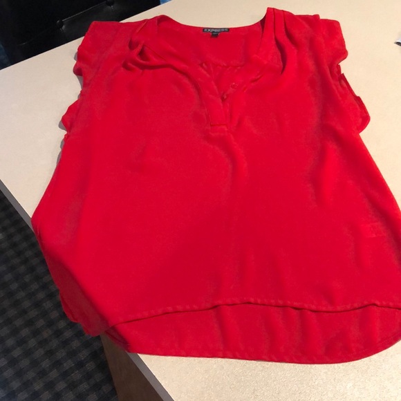 Express Red Blouse - Picture 2 of 4